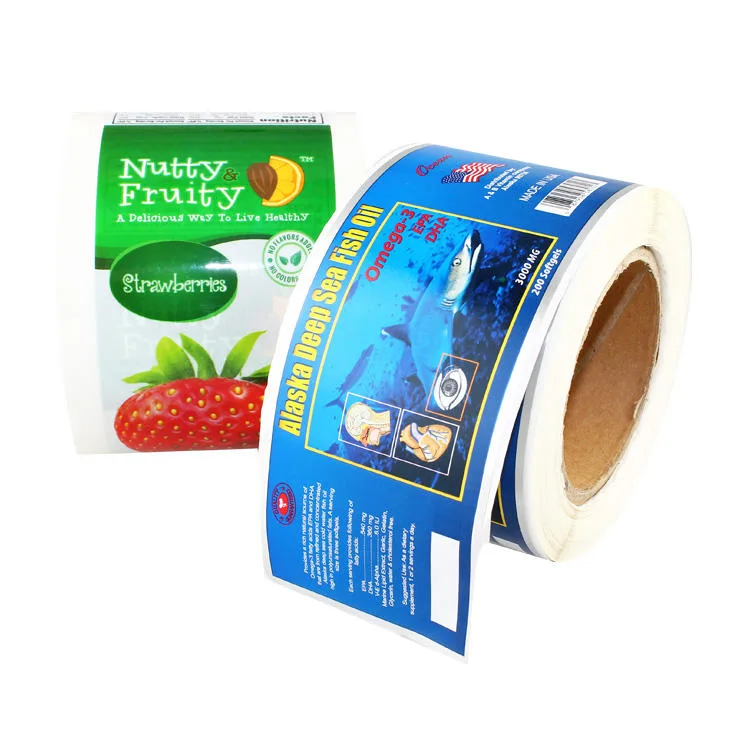 Food Pouch Label Rolls