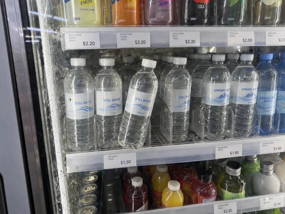 Full wrap clear label water bottle production