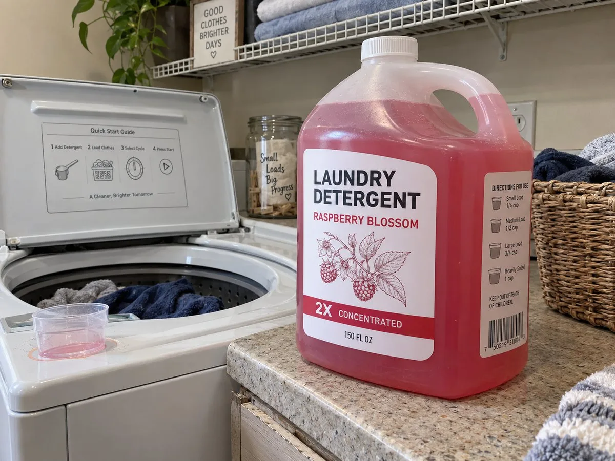 gallon detergent jug labels