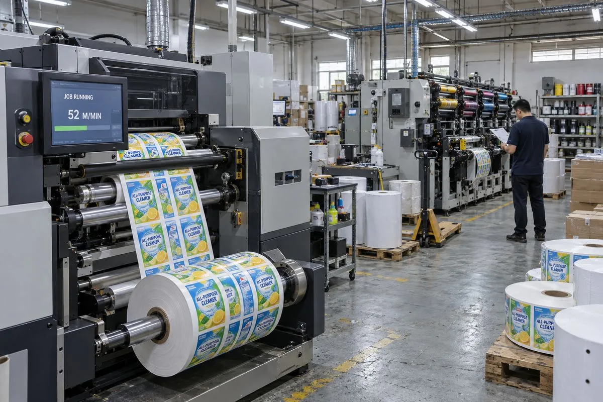 label printing factory with hp digital press