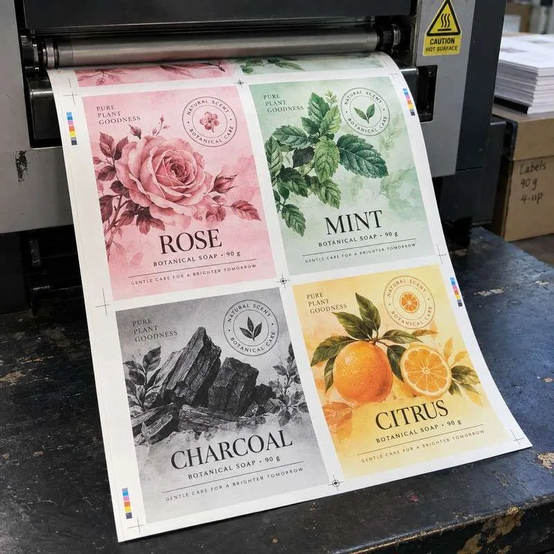 Multi scent soap labels digital printing