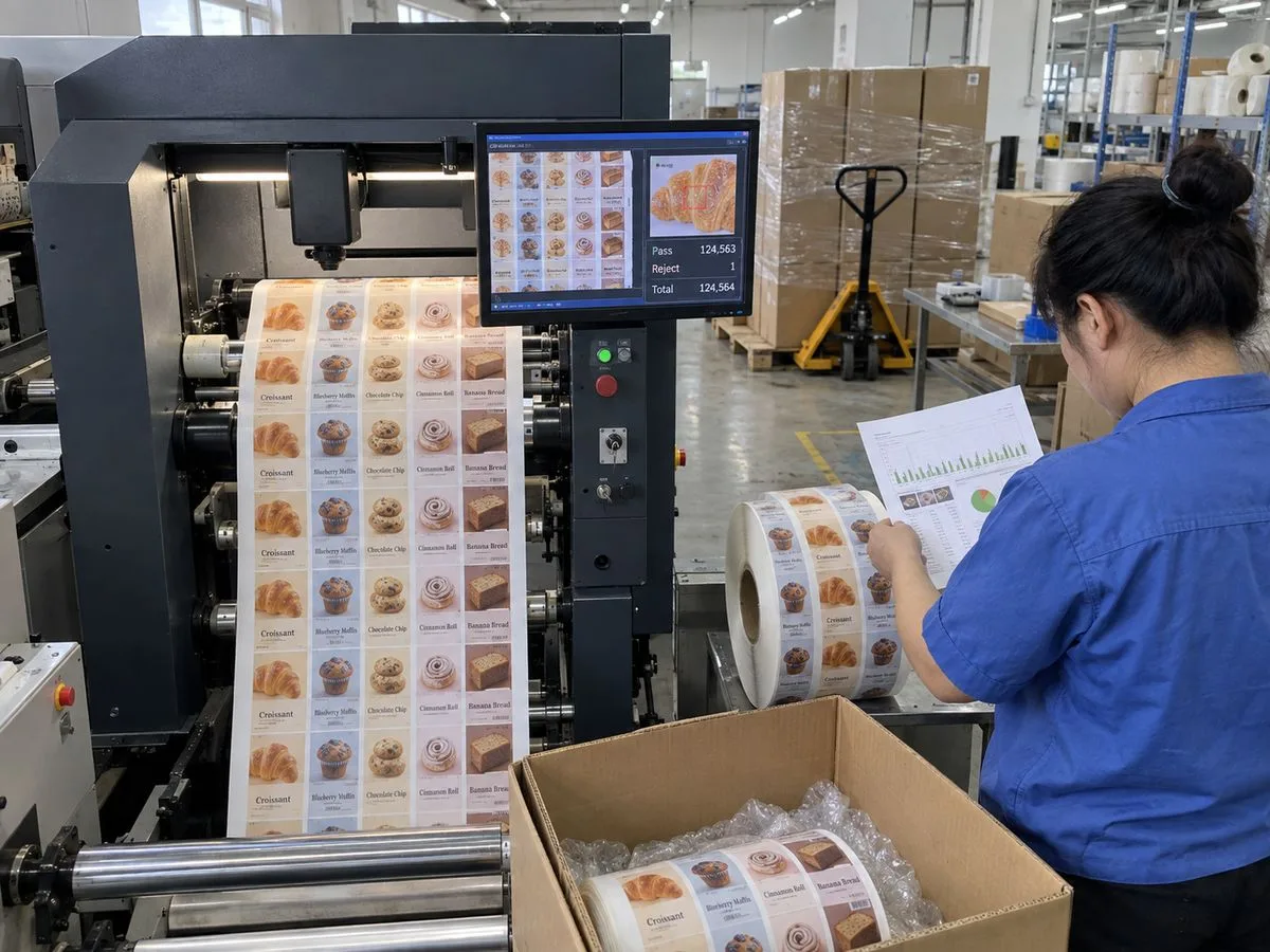 Optical scanning and color report before export packing