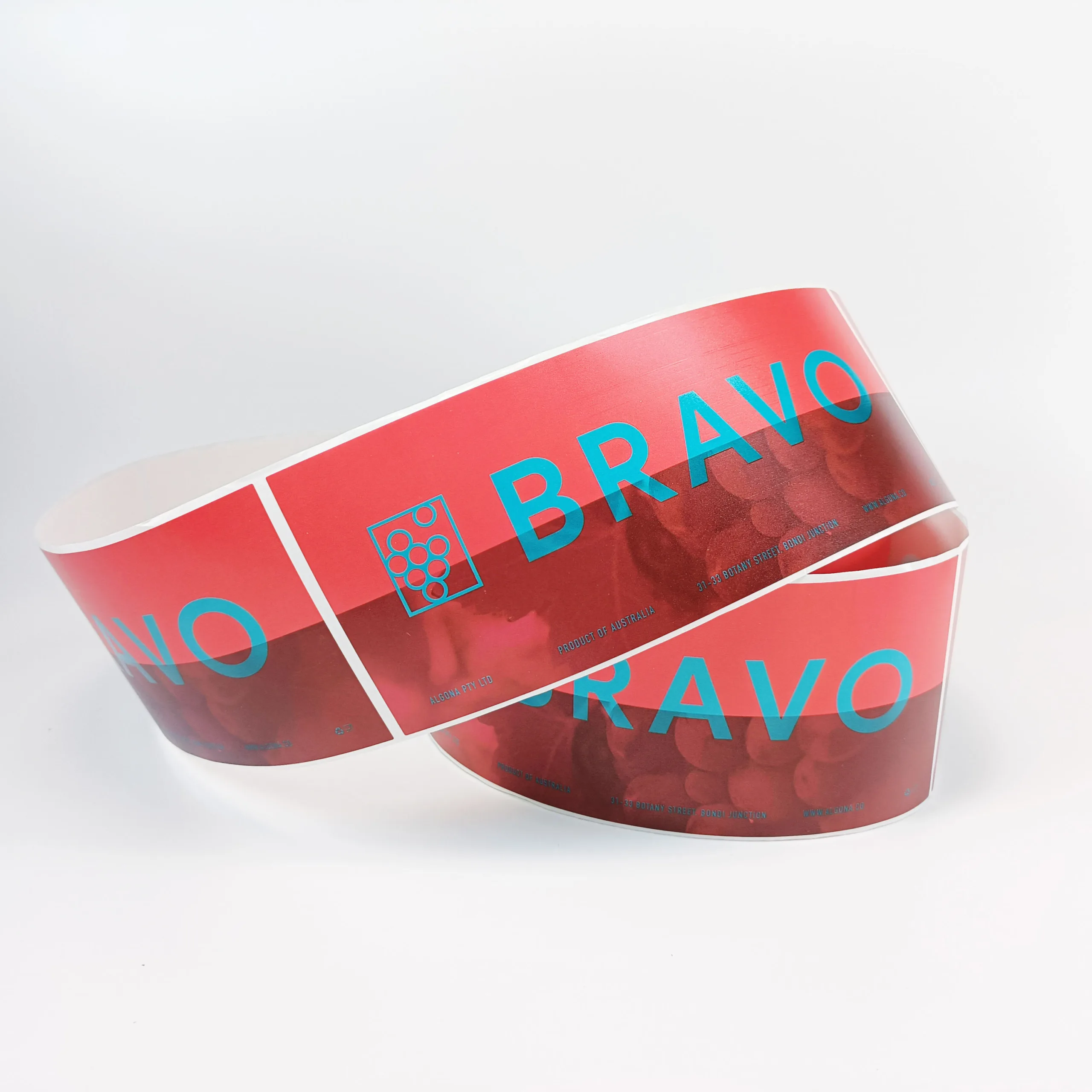 Pink Gummy Candy Label Roll