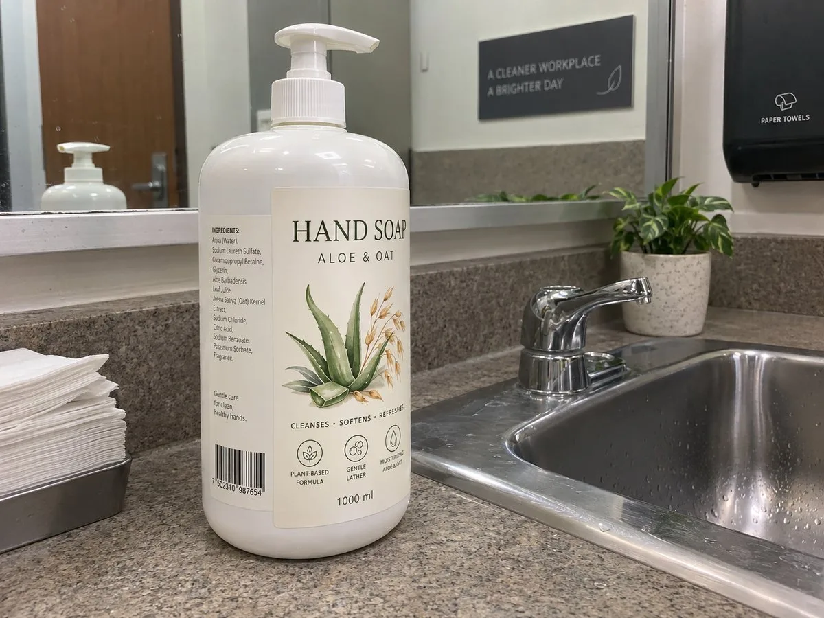 pump bottle soap labels