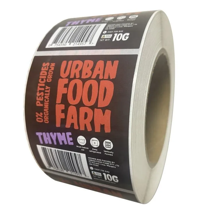 Urban Food Farm Jar Label Roll