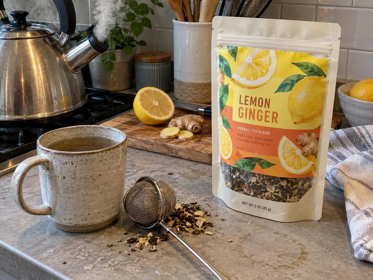 Waterproof tea pouch labels kitchen