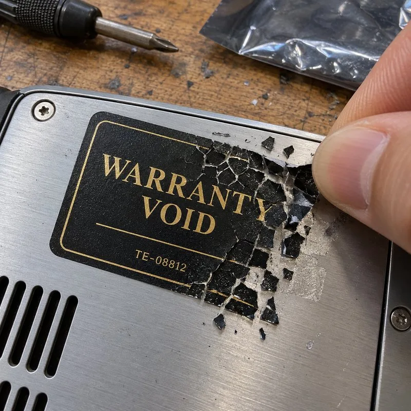 Destructible label fragmenting on removal