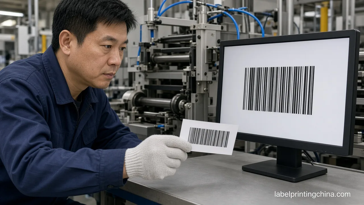 Prepress Comparing Barcode Art With Printed Label