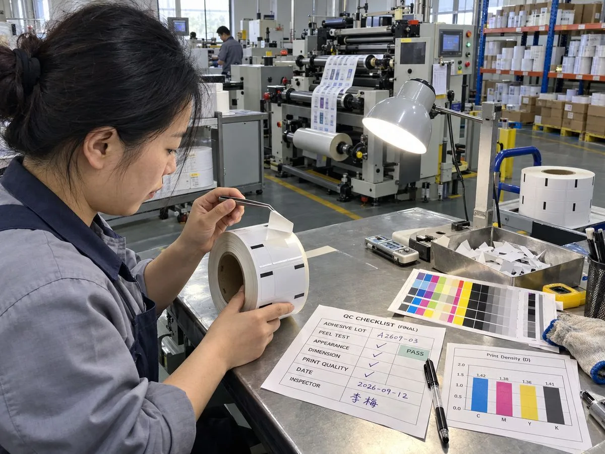 removable label qc inspection