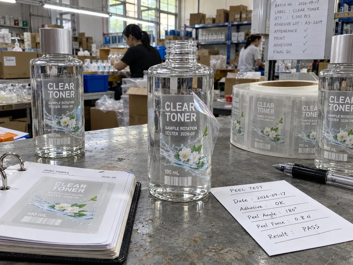 removable sample label no label look